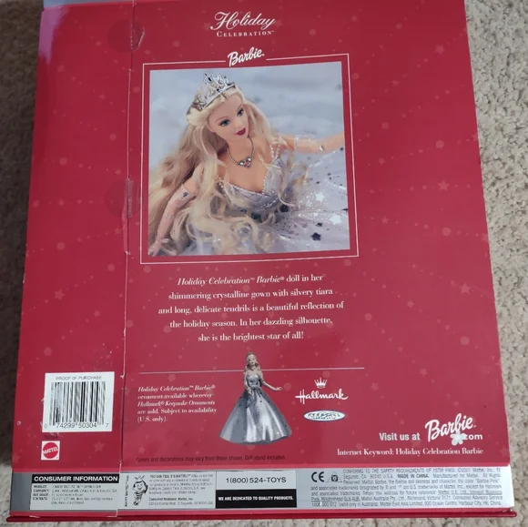 Barbie Holiday celebrations Barbie gorgeous sparkling silver dress